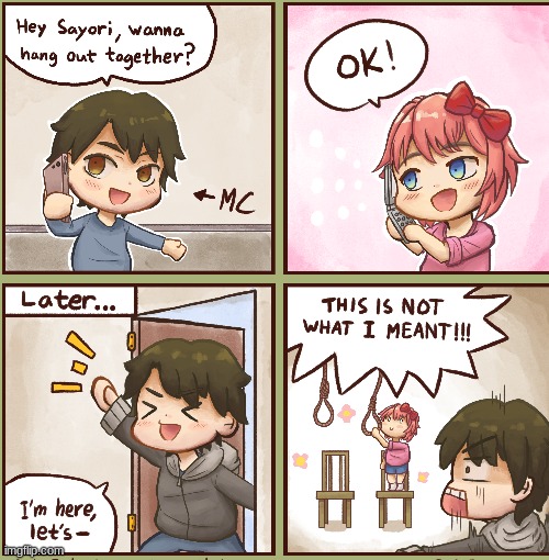 oh my- | image tagged in oh wow are you actually reading these tags,sayori | made w/ Imgflip meme maker