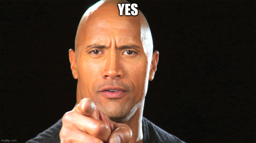 Dwayne the rock for president | YES | image tagged in dwayne the rock for president | made w/ Imgflip meme maker