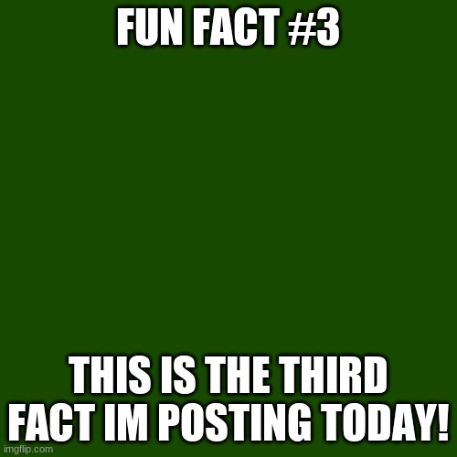 "You don't say" | FUN FACT #3; THIS IS THE THIRD FACT IM POSTING TODAY! | image tagged in memes,blank transparent square | made w/ Imgflip meme maker