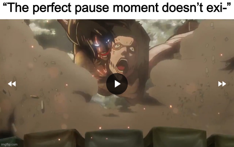 “The perfect pause moment doesn’t exi-” | image tagged in wtf | made w/ Imgflip meme maker