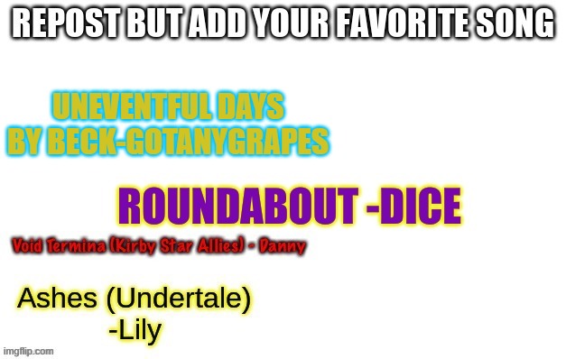 UNEVENTFUL DAYS BY BECK-GOTANYGRAPES | image tagged in d | made w/ Imgflip meme maker