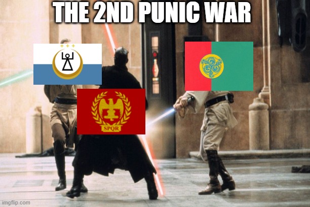 Punic meme | THE 2ND PUNIC WAR | image tagged in history memes | made w/ Imgflip meme maker