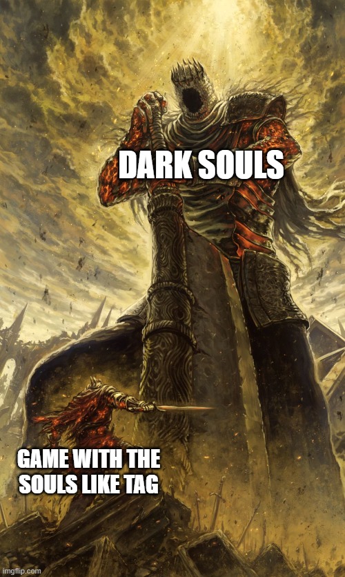 The Dark Souls of Memes | DARK SOULS; GAME WITH THE SOULS LIKE TAG | image tagged in yhorm dark souls,dark souls,gaming | made w/ Imgflip meme maker