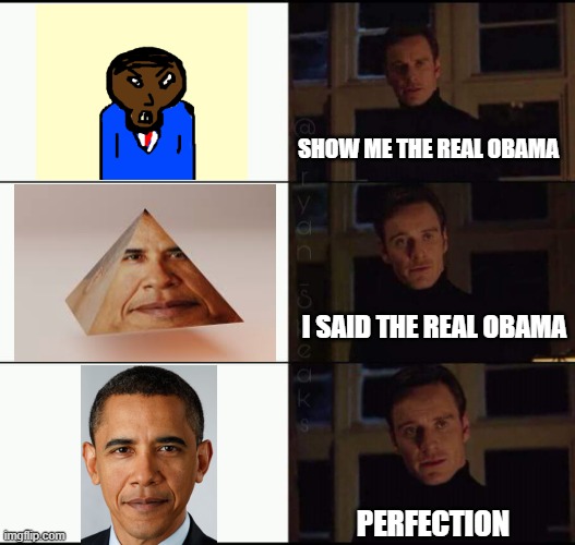 the real Obama | SHOW ME THE REAL OBAMA; I SAID THE REAL OBAMA; PERFECTION | image tagged in show me the real,obama | made w/ Imgflip meme maker