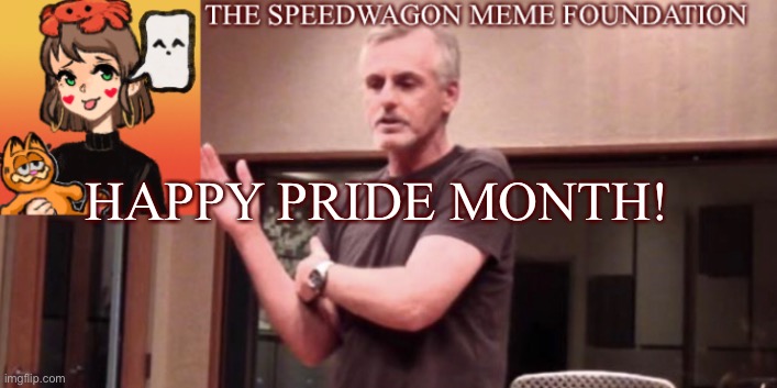 Happy pride month! | HAPPY PRIDE MONTH! | image tagged in announcement,gay pride | made w/ Imgflip meme maker