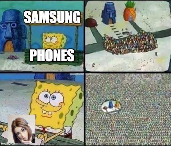 Redditors be like | SAMSUNG; PHONES | image tagged in go to horny jail | made w/ Imgflip meme maker