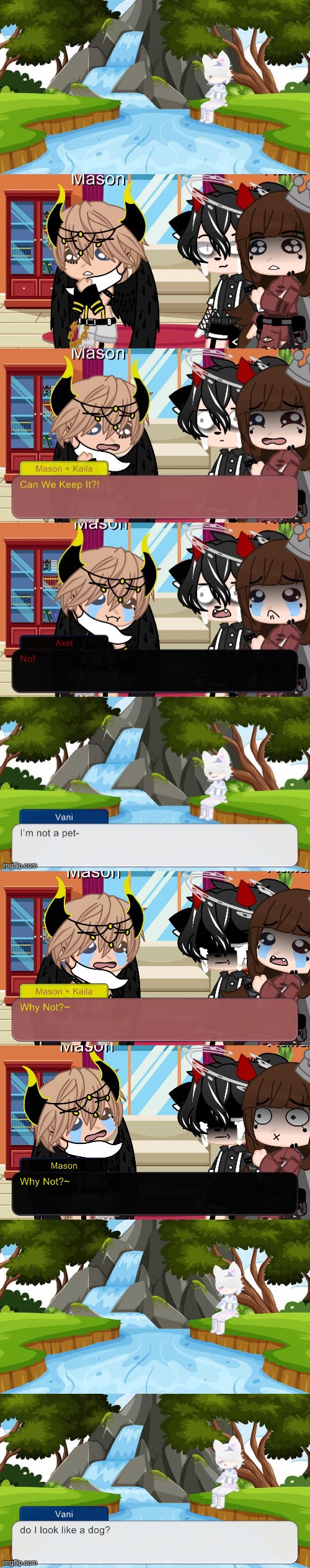 Devi (my oc) meets my friends ocs (this happened over text) | made w/ Imgflip meme maker