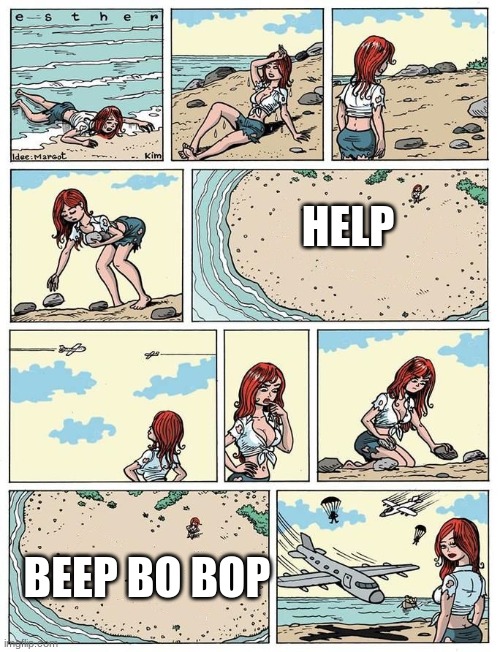 Mhm | HELP; BEEP BO BOP | image tagged in esther verkest's help sign blank | made w/ Imgflip meme maker