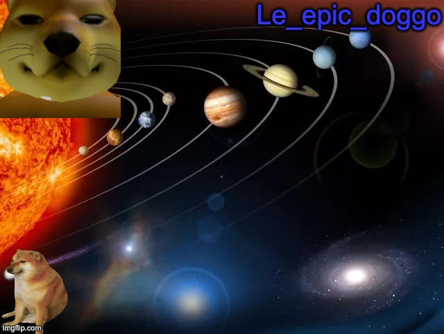 Le_epic_doggo's annoncement template Blank Meme Template