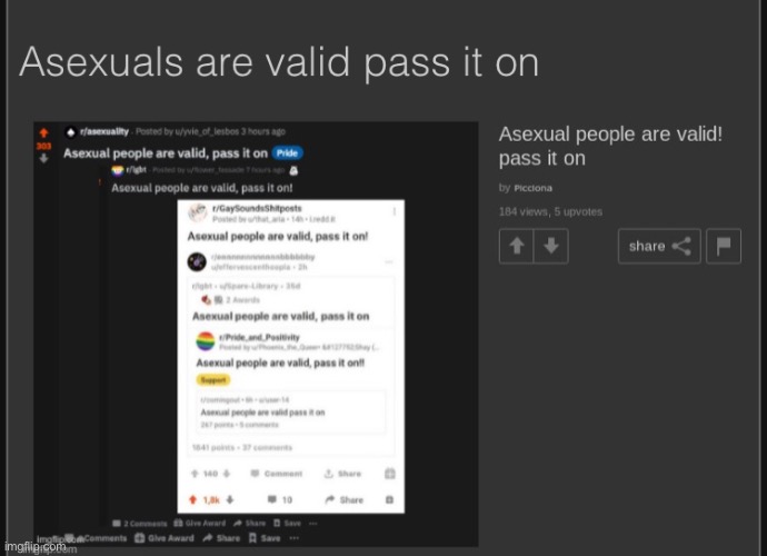 Ace people are valid pass it on | image tagged in ace,lgbtq,pass it on | made w/ Imgflip meme maker