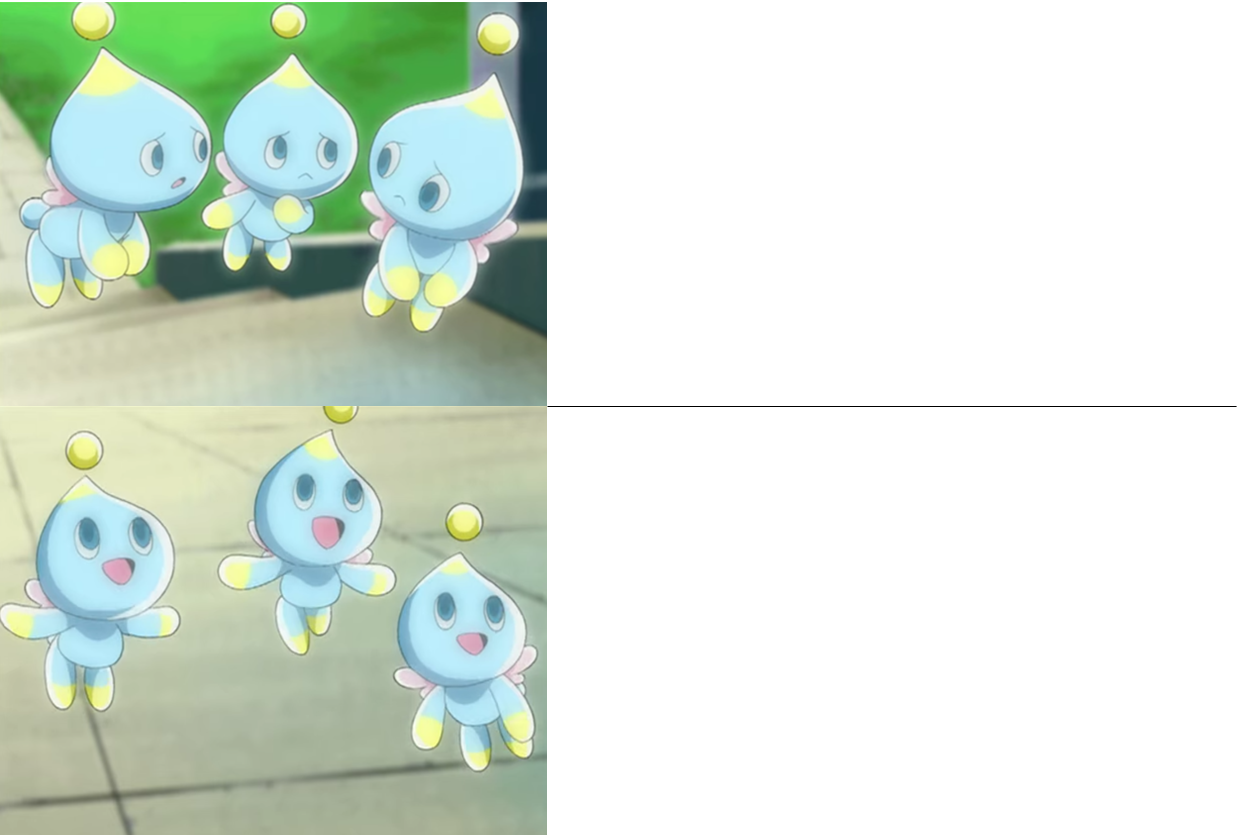 High Quality Chao hotline bling Blank Meme Template