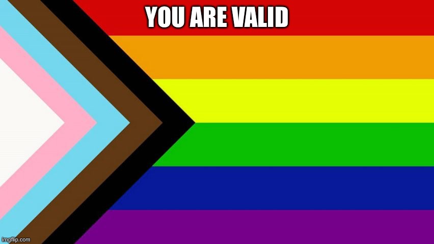 Happy pride month!⚧️ | YOU ARE VALID | image tagged in lgbtq,gay pride | made w/ Imgflip meme maker