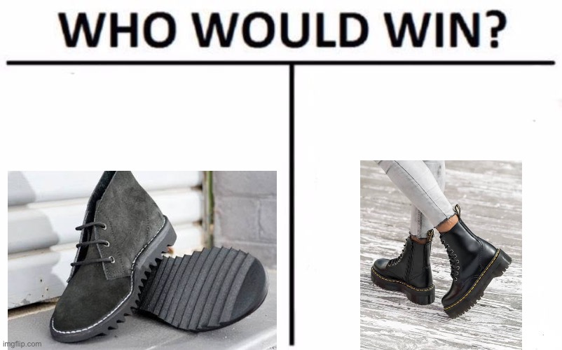 Who would win shoes | image tagged in memes,who would win,shoes,docs,ripples | made w/ Imgflip meme maker