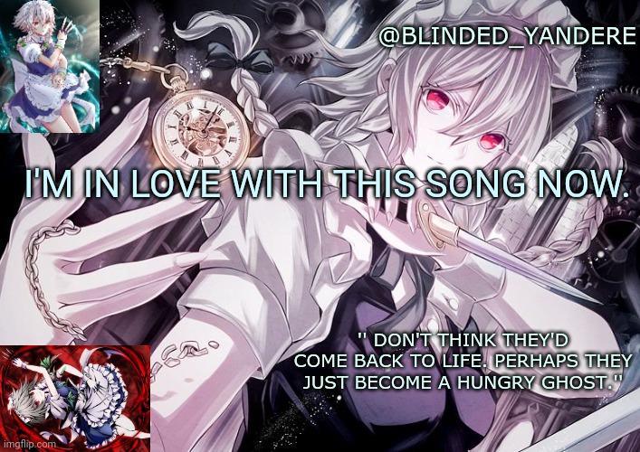 https://youtu.be/1u0RxmCCZcE | I'M IN LOVE WITH THIS SONG NOW. | image tagged in first touhou temp | made w/ Imgflip meme maker