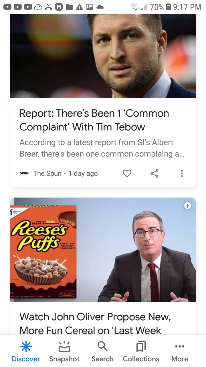 Tebow Cereal News Duo Blank Meme Template