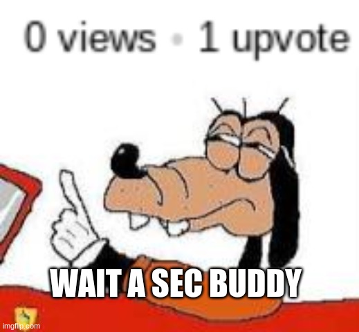  WAIT A SEC BUDDY | image tagged in gooby wait a sec | made w/ Imgflip meme maker