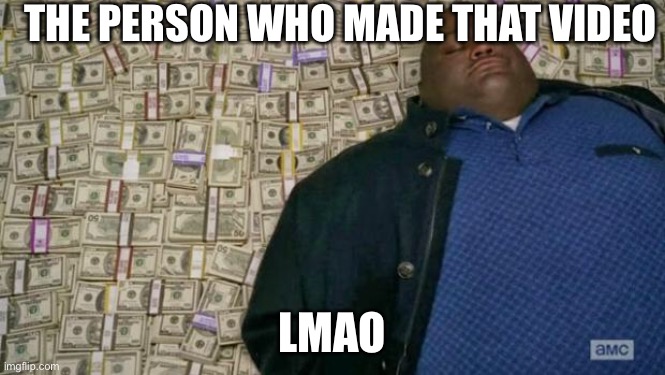 huell money | THE PERSON WHO MADE THAT VIDEO LMAO | image tagged in huell money | made w/ Imgflip meme maker