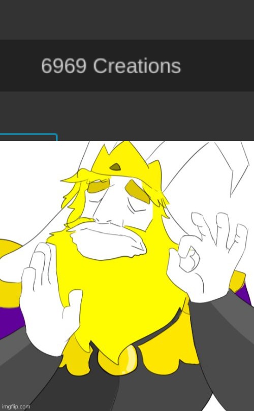 69 | image tagged in asgore just right | made w/ Imgflip meme maker