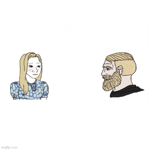 Girl and Yes Chad | image tagged in girl and yes chad | made w/ Imgflip meme maker