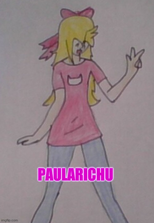 #1/8 Paula! A great Artist and a very Lovable person! | PAULARICHU | made w/ Imgflip meme maker