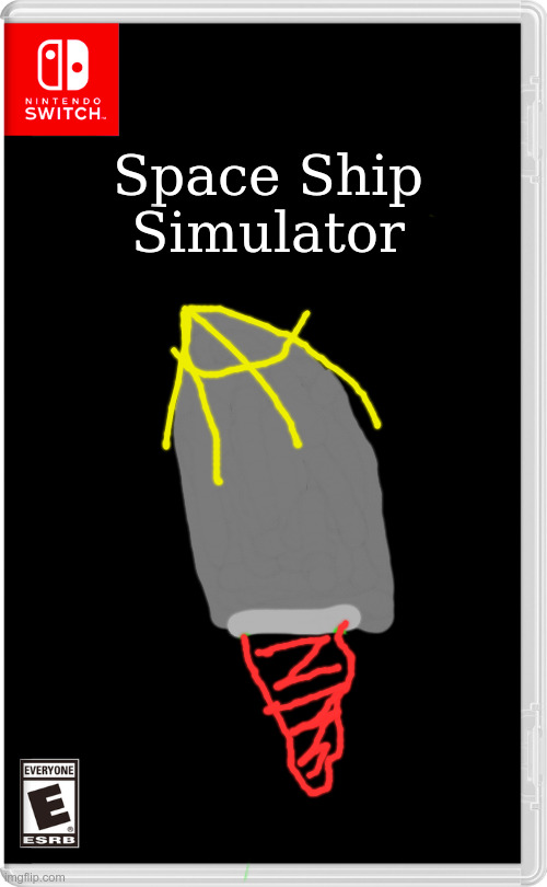 a | Space Ship Simulator | image tagged in nintendo switch | made w/ Imgflip meme maker