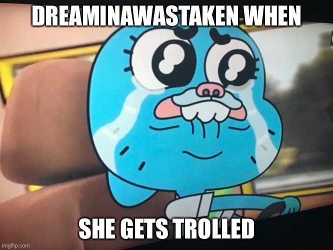 dreaminawastaken trol | DREAMINAWASTAKEN WHEN; SHE GETS TROLLED | image tagged in ya mum,doin your mum | made w/ Imgflip meme maker