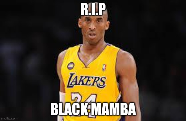 we love and support him | R.I.P; BLACK MAMBA | image tagged in kobe bryant | made w/ Imgflip meme maker