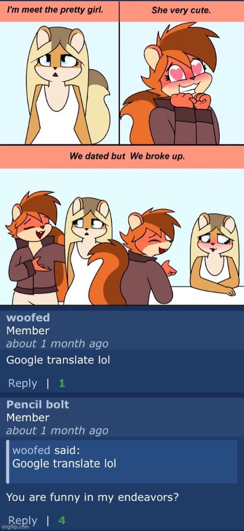 I feel bad if you recognize the website | image tagged in furry,google translate | made w/ Imgflip meme maker