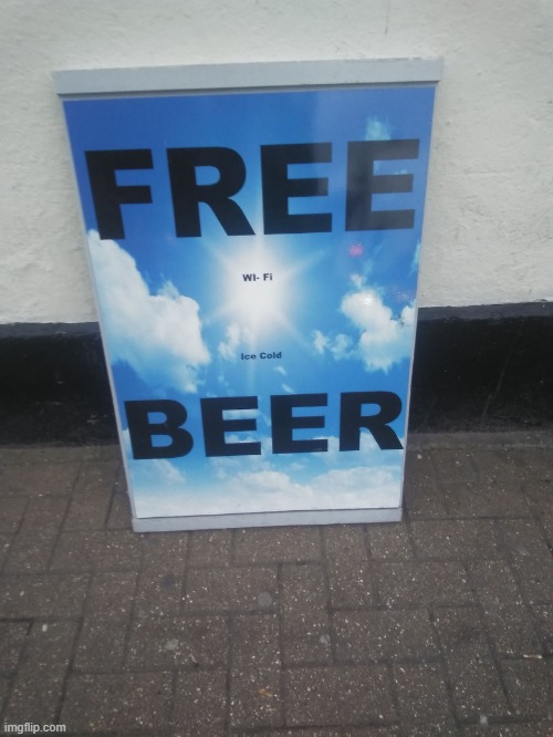 FREE BEER not really | image tagged in free beer not really | made w/ Imgflip meme maker