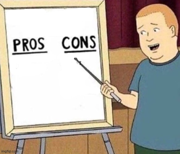 new template lol | image tagged in pros and cons | made w/ Imgflip meme maker