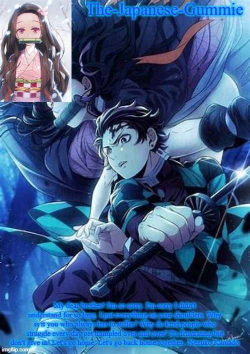 Nezuko template by Baymax Blank Meme Template