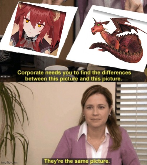 Zentreya Difference | image tagged in corporate needs you to find the differences,zentreya,vtuber | made w/ Imgflip meme maker