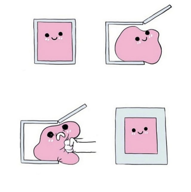 High Quality Emotionally Guarded Blob Blank Meme Template