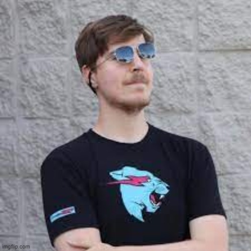 i is beast | image tagged in mr beast | made w/ Imgflip meme maker