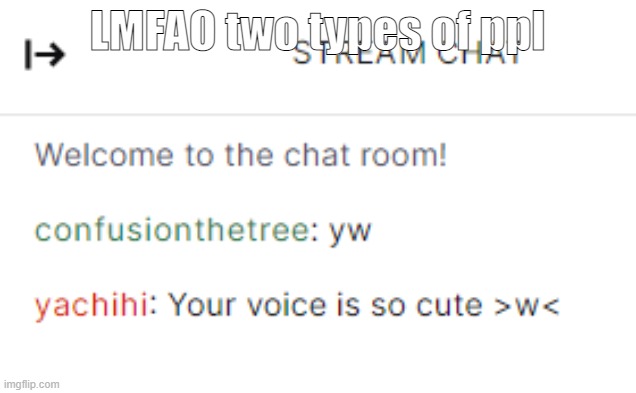 LMFAO two types of ppl | made w/ Imgflip meme maker