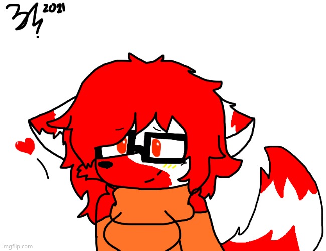 Havent drawn Lit in awhile- Also her hair is longer now and She has glasses XD | image tagged in lit | made w/ Imgflip meme maker