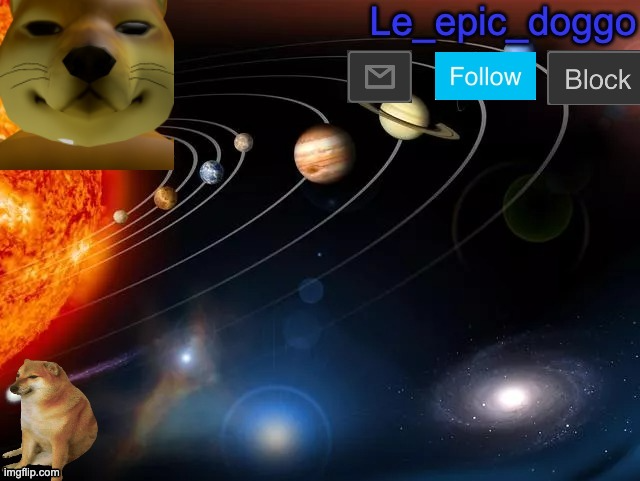 High Quality Le_epic_doggo's announcement page V2 Blank Meme Template