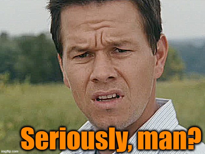 Huh  | Seriously, man? | image tagged in huh | made w/ Imgflip meme maker