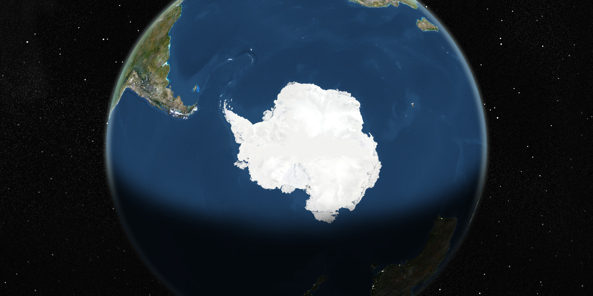 Antarctica from Space Blank Meme Template