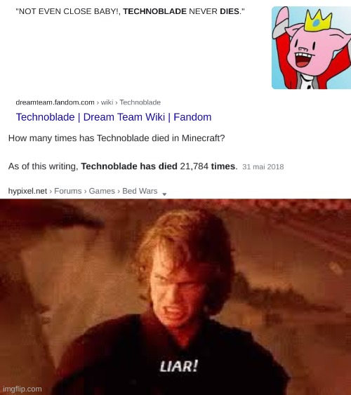 he lied to us all this time | image tagged in anakin liar | made w/ Imgflip meme maker