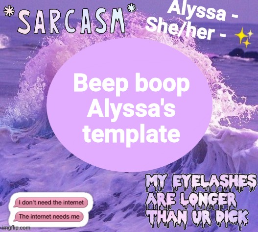 Beep boop Alyssa's template | made w/ Imgflip meme maker