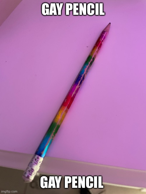 GAY PENCIL; GAY PENCIL | image tagged in o | made w/ Imgflip meme maker
