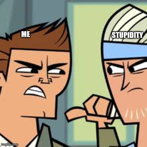 Don V. Gerry | ME; STUPIDITY | image tagged in don v gerry | made w/ Imgflip meme maker