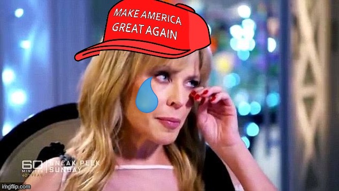 High Quality MAGA Kylie crying Blank Meme Template