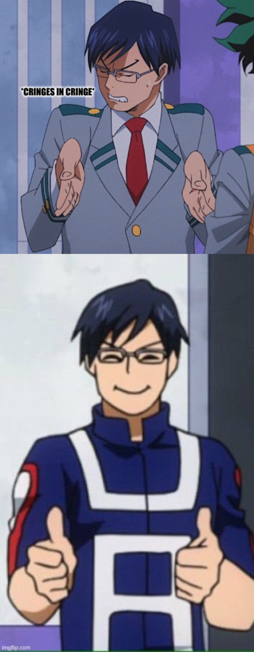 I made two more | image tagged in cringes in cringe,iida thumbs up | made w/ Imgflip meme maker