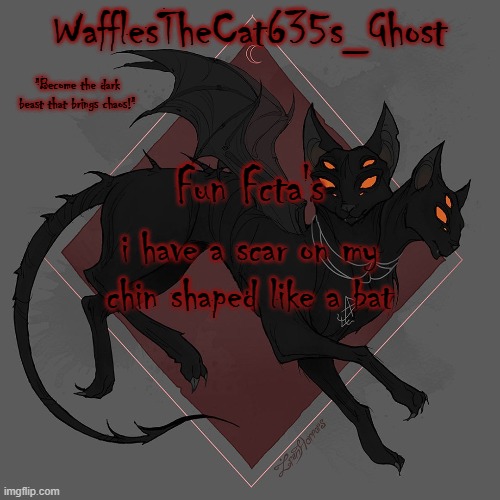 . | Fun Fcta's; i have a scar on my chin shaped like a bat | made w/ Imgflip meme maker
