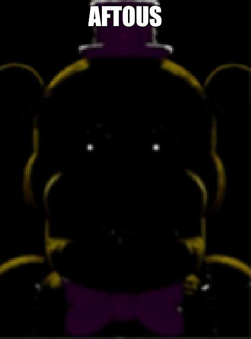 Fredus | AFTOUS | image tagged in fredbear ucn,amongus | made w/ Imgflip meme maker