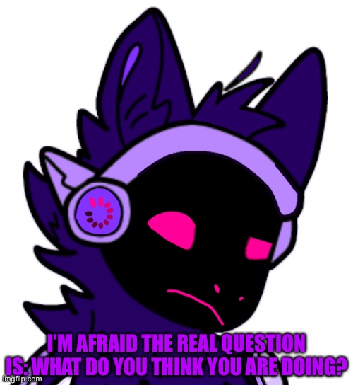 I’M AFRAID THE REAL QUESTION IS: WHAT DO YOU THINK YOU ARE DOING? | made w/ Imgflip meme maker