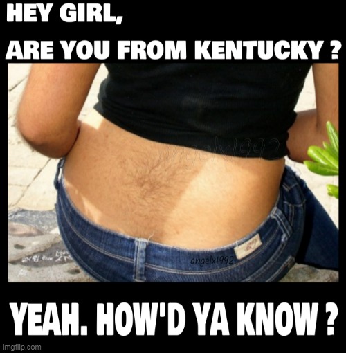 image tagged in kentucky,pubes,hair,girls,republican girls,back | made w/ Imgflip meme maker