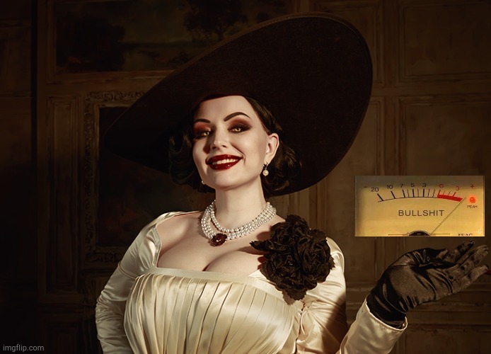 Lady Dimitrescu Resident Evil Village | image tagged in lady dimitrescu resident evil village | made w/ Imgflip meme maker